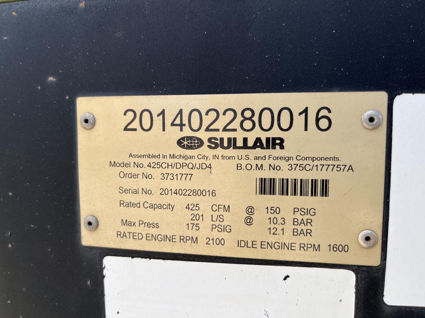 ./imagenes/INVOICE/2019/16936/COMPRESOR DE AIRE SULLAIR 425CHDPQJD4 (38).JPG